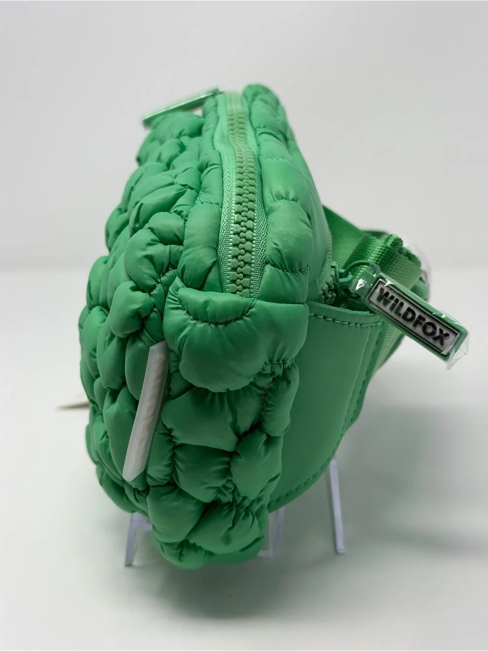 Wildfox Vibrant Green Quilted Bum Bag/Crossbody